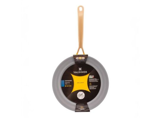 Patelnia Giovanni 24 cm Valdinox granatowo-szary