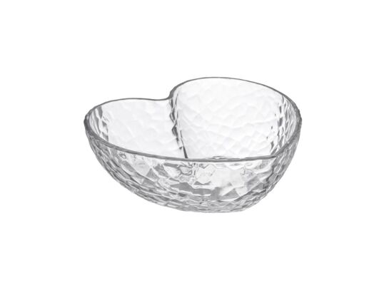 Salaterka szklana serce 12 x 11,2 x 4,7 cm