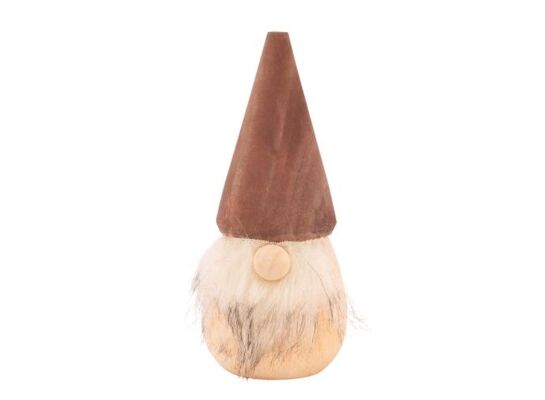 Figurka drewniana Skrzat 5 x 12 cm brązowy