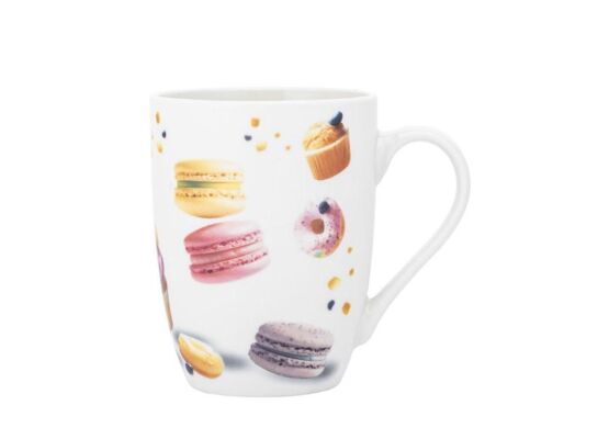 Kubek porcelanowy 320 ml Słodkości beżowy