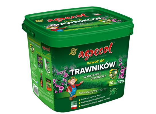 Nawóz szybki efekt do trawników 10 kg Agrecol