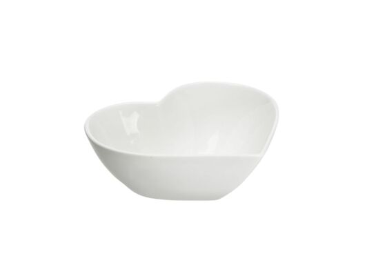 Miska porcelanowa serce 13 cm beżowy