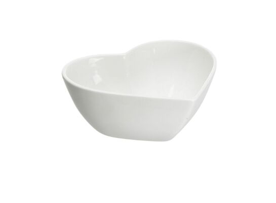 Miska porcelanowa Serce 16,5 x 15 x 6 cm 500 ml kremowy