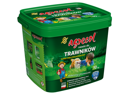 Nawóz do trawników Super wieloskładnikowy 10 kg Agrecol