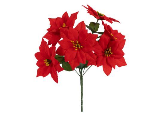 Bukiet poinsencji 7 kwiatów 30 cm