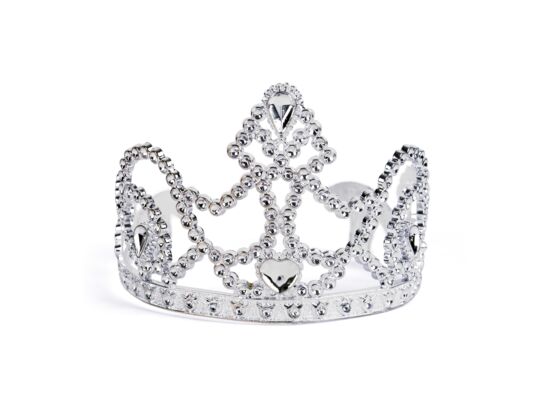 Tiara księżniczki 10 x 11 x 8,5 cm srebrny