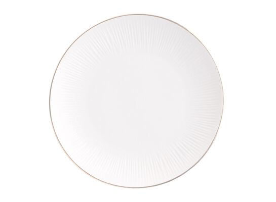 Talerz płytki porcelanowy Alessia 25 cm beżowy