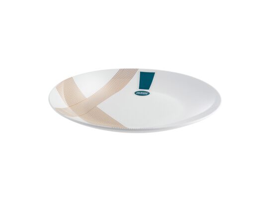 Talerz deserowy porcelanowy Modern art 20 cm biały