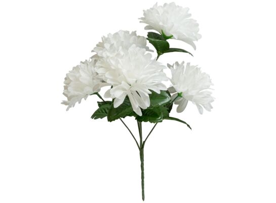Bukiet chryzantem 5 główek 30 cm biały