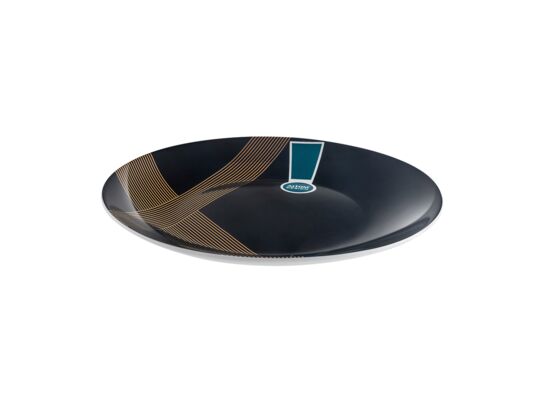 Talerz deserowy porcelanowy Modern art 20 cm czarny