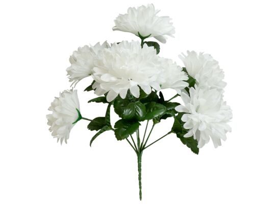 Bukiet chryzantem 7 główek 32 cm biały
