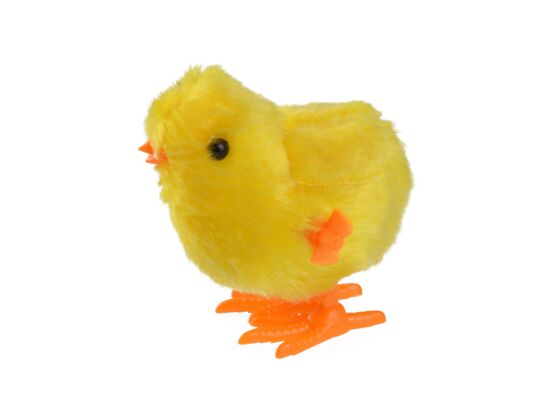 Kurczak nakręcany 8 cm żółty