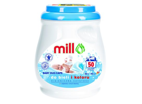 Kapsułki do prania baby 50 sztuk MILL professional