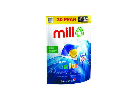Kapsułki do prania color 30 sztuk MILL professional