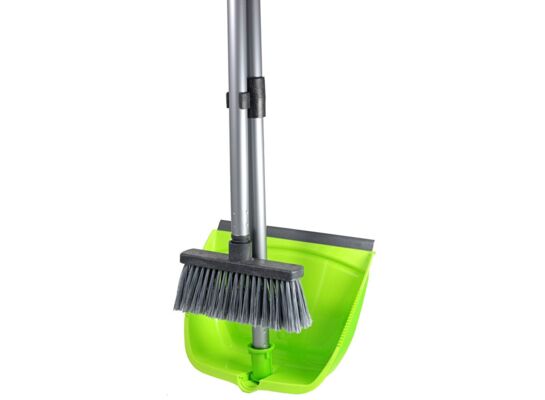 Szczotka z szufelką na kiju Spring mix kolorów Jotta