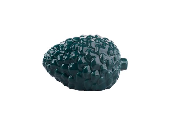 Szyszka porcelanowa dekoracyjna 12 x 8,5 x 7,5 zielony