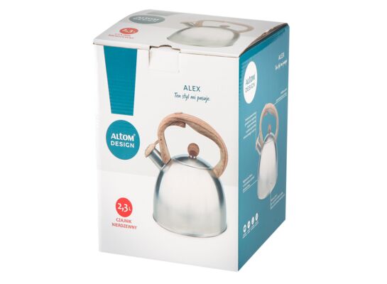Czajnik nierdzewny Alex 2,3 l srebrny