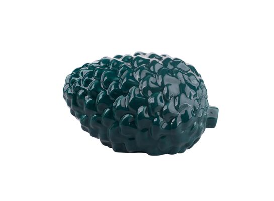 Szyszka porcelanowa dekoracyjna 15 x 11 x 9 zielony