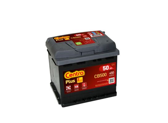 Akumulator Plus CB500 50 Ah/450 A CENTRA