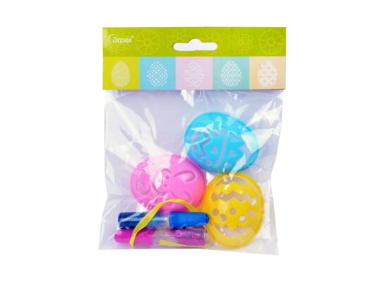 Zestaw do dekoracji pisanek z brokatem