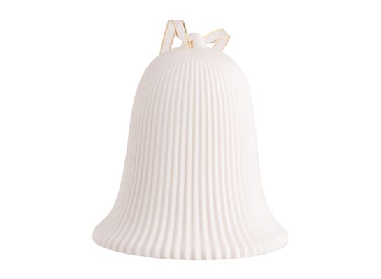 Zawieszka porcelanowa Dzwonek oświetlenie LED 11 x 11 x 12 cm