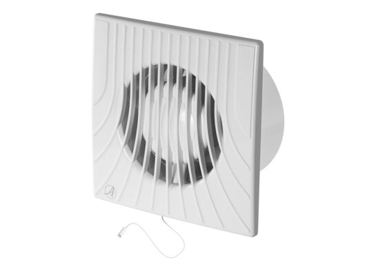 Wentylator łazienkowy WA100W biały, 0,59 kg, Ø100, włącznik pociągany AWENTA