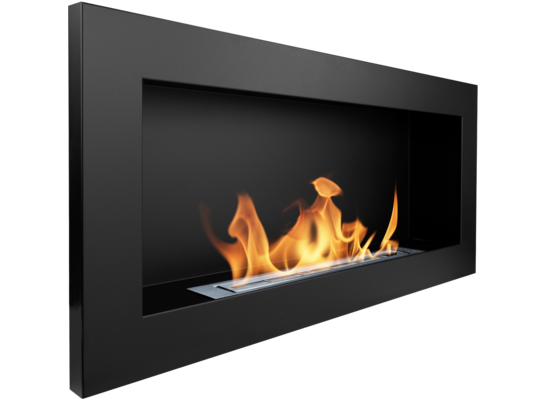 Biokominek 900 x 400 mm czarny mat