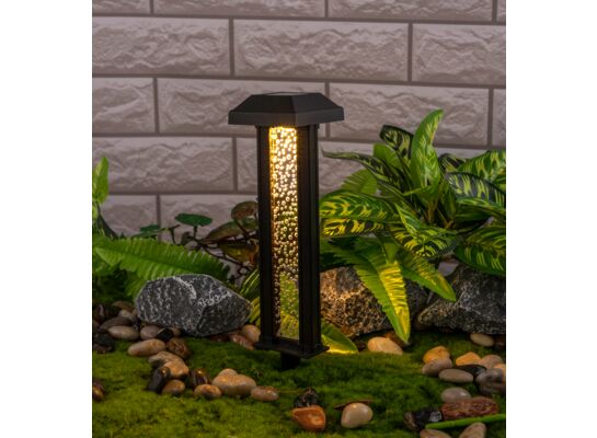 Lampa solarna wbijana 7,5 x 30,5 cm czarny