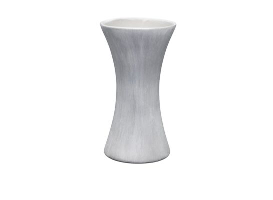 Wazon Klepsydra ceramiczny 12 x 12 x 23 cm szary