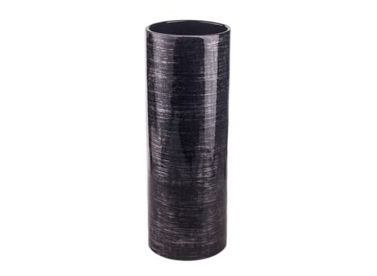 Wazon Rura Duży Ceramiczny ceramiczny 11,5 x 11,5 x 31 cm czarny
