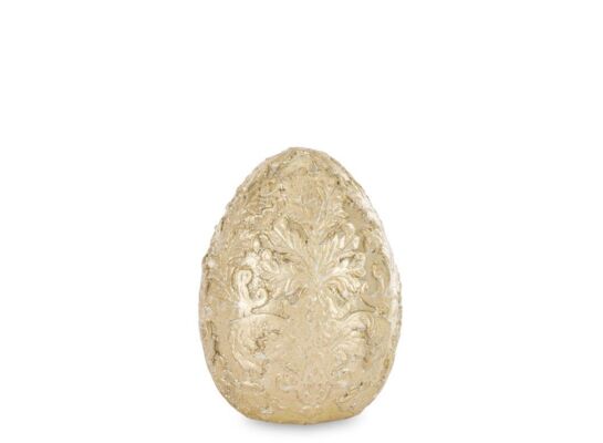 Jajko ozdobne 10 x 7,5 x 7,5 cm złoty