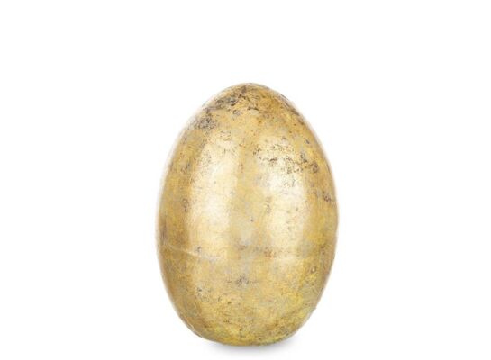 Jajko ozdobne 18 x 13 x 13 cm złoty