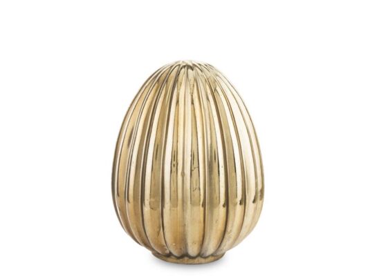 Jajko ozdobne złoty 16 x 10 x 10 cm