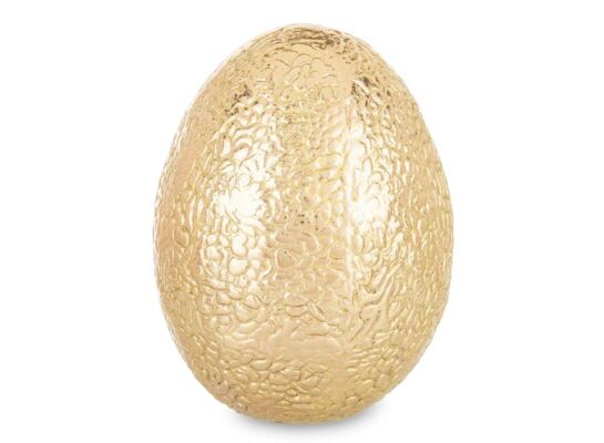 Jajko ozdobne 13 x 9,5 x 9,5 cm złoty