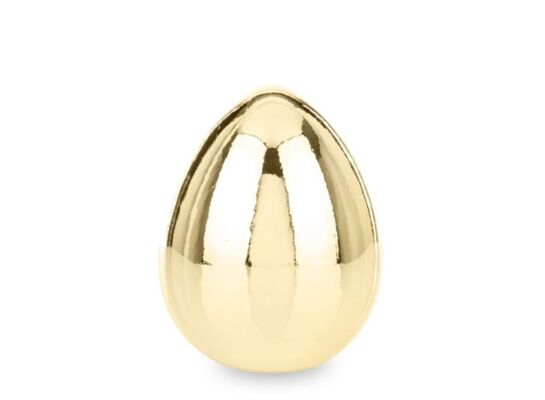 Jajko ozdobne 10 x 8 x 8 cm złoty