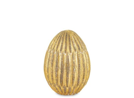 Jajko ozdobne 8,5 x 6 x 6 cm złoty