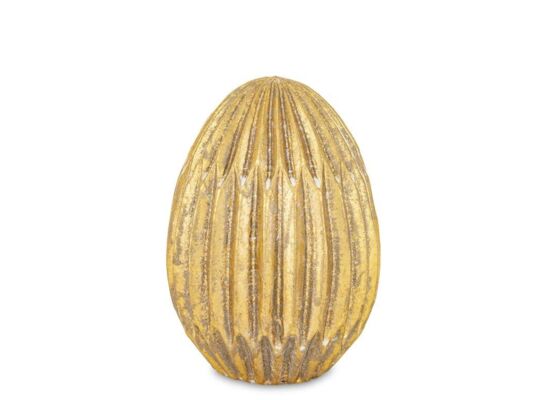 Jajko ozdobne 11,5 x 8 x 8 cm złoty