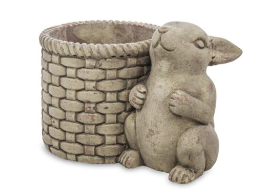 Osłonka z figurką zająca 16 x 24 x 16 cm