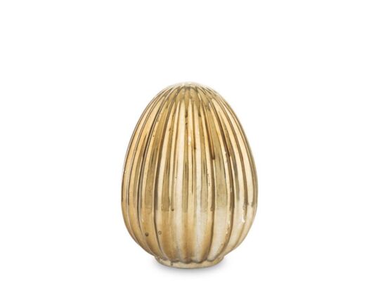 Jajko ozdobne 13 x 8,5 x 8,5 cm złoty