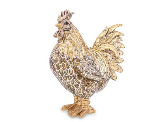 Figurka ozdobna kogut 26,5 x 20 x 11 cm złoty