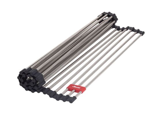 Ociekacz zwijany 45 x 40 cm srebrny