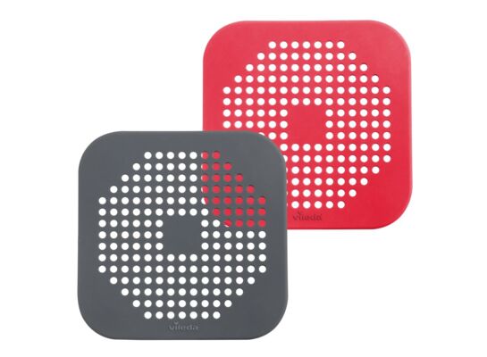 Komplet sitek do zlewu 4 sztuki czerwony + szary