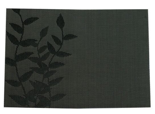 Mata stołowa Velvet 30 x 45cm liść czarny Ambition