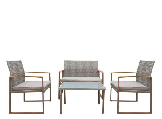 Komplet mebli ogrodowych Emma szary