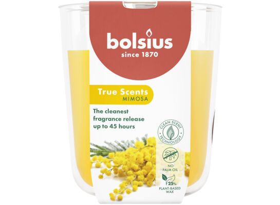 Świeca zapachowa w szkle True Scents Mimoza 45 h