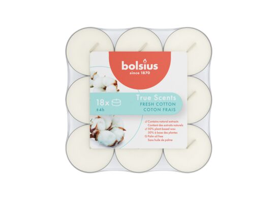 Podgrzewacz zapachowy True Scents Fresh Cotton 4 h 18 sztuk