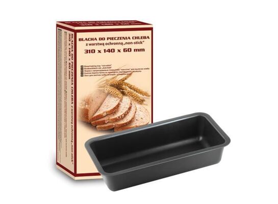 Blacha do pieczenia chleba 31 x 14 x 6 cm szary