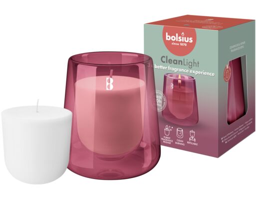 Zestaw świecznik z wymiennym wkładem Cedarwood & Vetiver 20 h