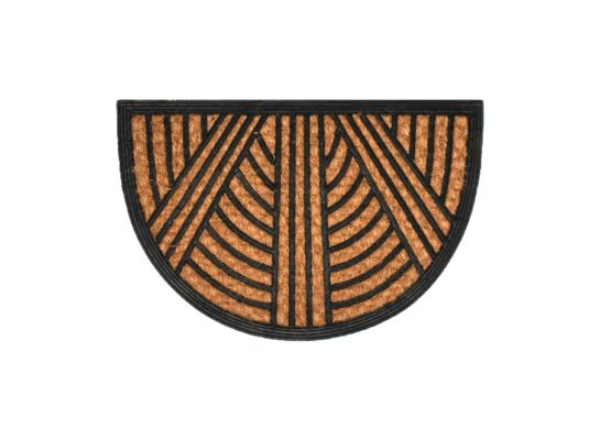 Wycieraczka Fred gumowo-kokosowa 60 x 40 cm kreski brązowy