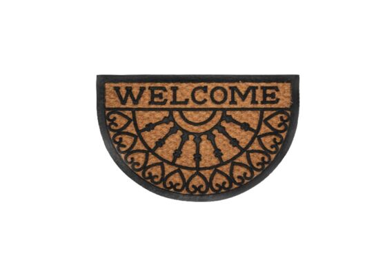 Wycieraczka Fred gumowo-kokosowa 60 x 40 cm Welcome brązowy